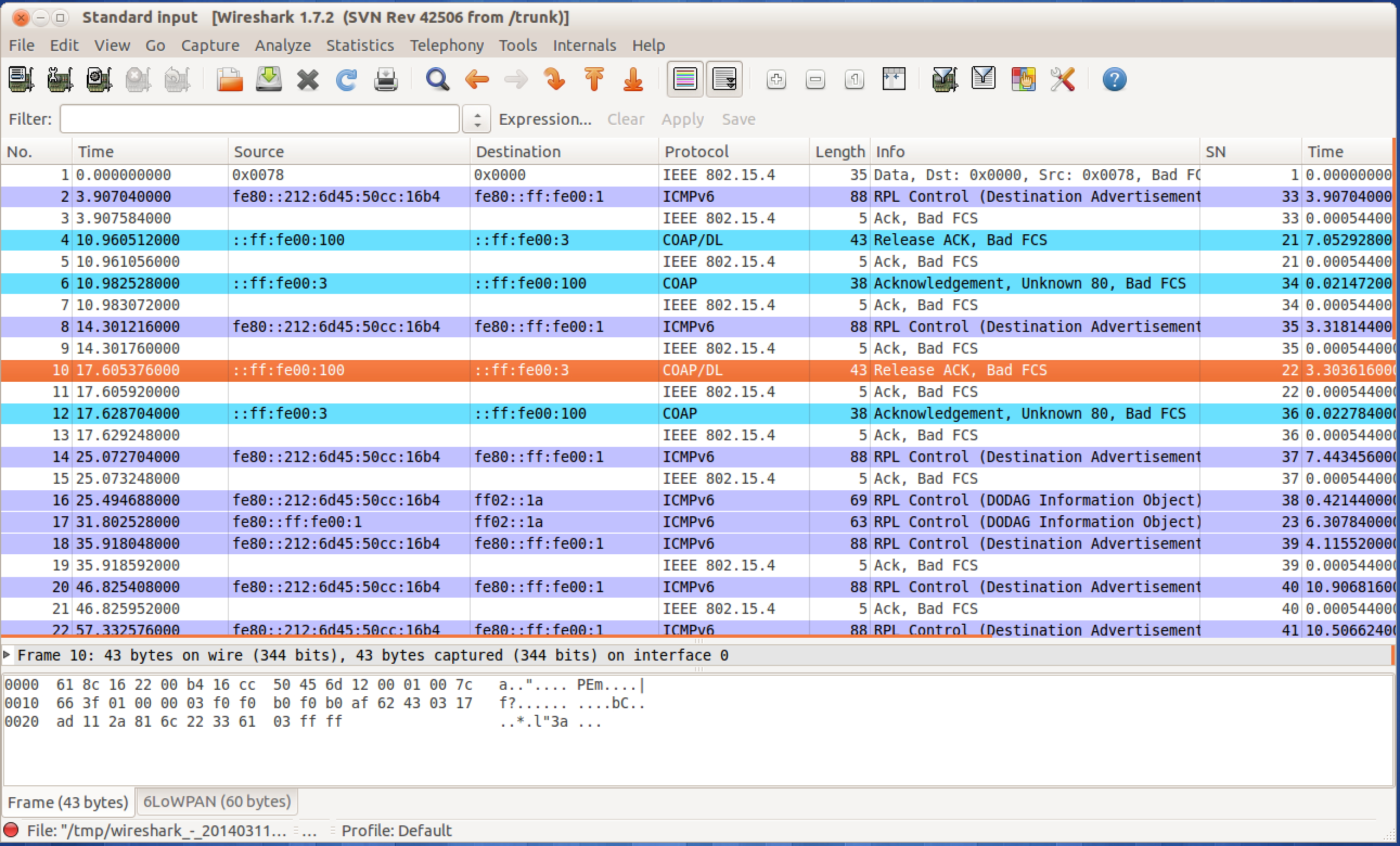 How to write a data sniffer